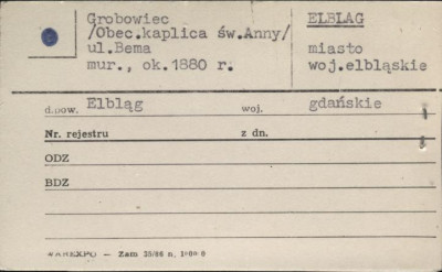 grobowiec, obec. kaplica św. Anny, skan 1