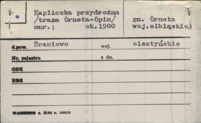 kapliczka przydrożna, skan 1