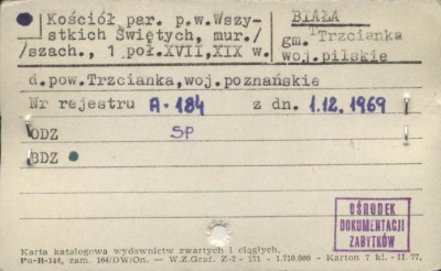 kościół par. pw. Wszystkich Świętych, skan 1