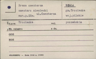 brama cmentarna - cmentarz niemiecki, skan 1