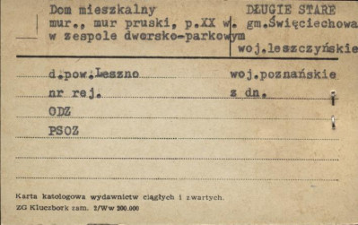 dom mieszkalny, budynek gospodarczy przy pałacu w zespole dworsko-parkowym, skan 4