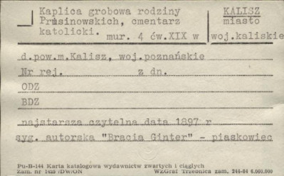 kaplica grobowa rodziny Prusinowskich, skan 1