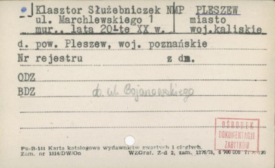 klasztor służebniczek NMP, skan 1