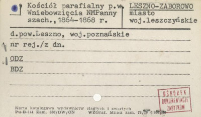kościół rzym.-kat. par. pw. Wniebowzięcia Najświętszej Marii Panny, skan 1