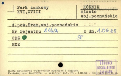 park zamkowy, skan 1