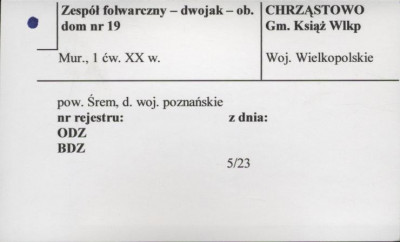 zespół folwarczny - dwojak - ob. dom, skan 1