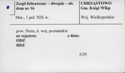 zespół folwarczny - dwojak - ob. dom, skan 1