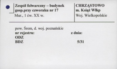 zespół folwarczny - budynek gospodarczy, skan 1
