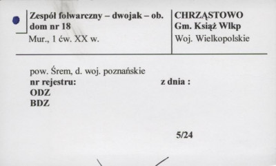 zespół folwarczny - dwojak - ob. dom, skan 1