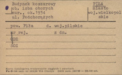 budynek koszarowy, ob. izba chorych, skan 1