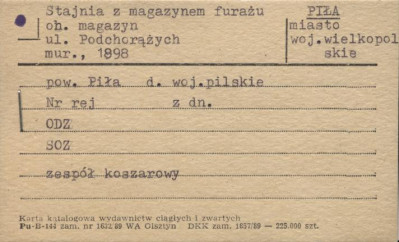 stajnia z magazynem furażu, ob. magazyn, zespół koszarowy, skan 1