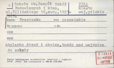 szkoła, ob. zespół szkół budowlanych i kino, skan 1