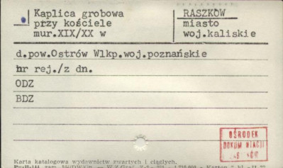 kaplica grobowa przy kościele, skan 1