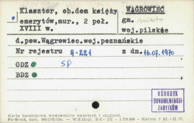 klasztor, ob. dom księży emerytów, skan 1