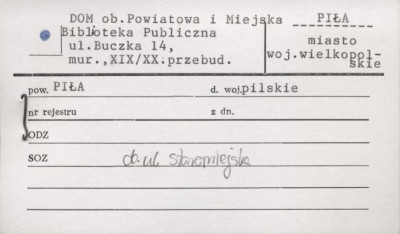 dom, ob. powiatowa i miejska biblioteka publiczna, skan 1