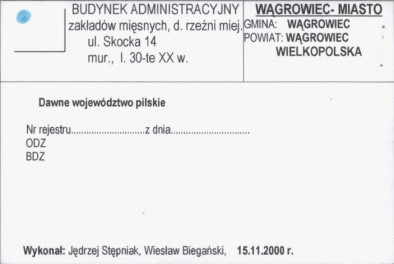 budynek administracyjny zakładów mięsnych, d. rzeźni miej., skan 1