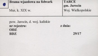 brama wjazdowa na folwark, skan 1