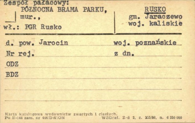 północna brama parku, skan 1
