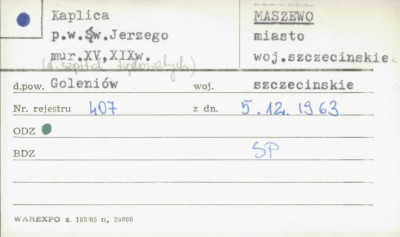kaplica pw. św. Jerzego, d. szpital trędowatych, skan 1