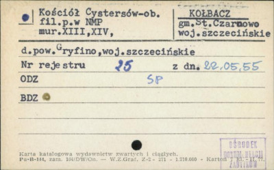 kościół cystersów, ob. par. pw. Najświętszego Serca Pana Jezusa, skan 1