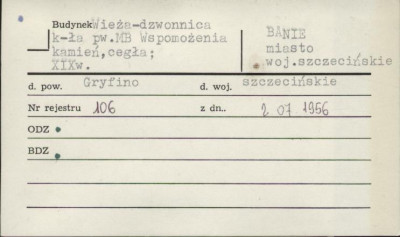 wieża - dzonnica kościoła pw. MB Wspomozenia, skan 1