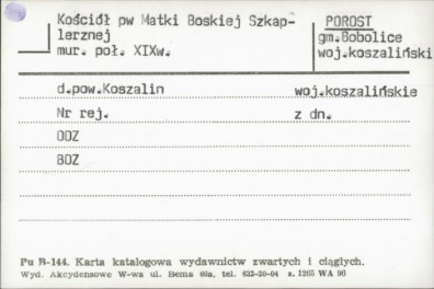 kościół pw. Matki Boskiej Szkaplerznej, skan 1