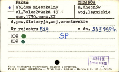 pałac, ob. dom mieszkalny, skan 1