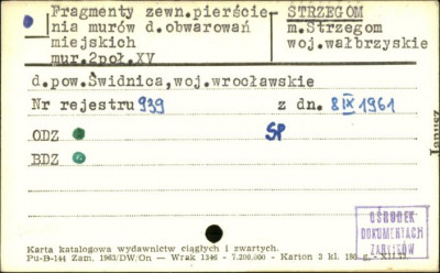 fragmenty zewn. pierścienia murów d. obwarowań miejskich, skan 1