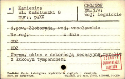 kamienica, skan 1