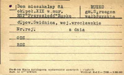 dom mieszkalny, RSP Przyszłość Rusko, skan 1