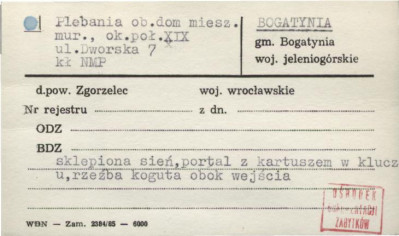 plebania, ob. dom miesz., skan 1