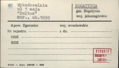 wykańczalnia Doltex, skan 1