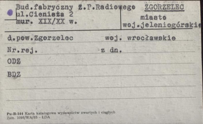 bud. fabryczny Z.P. Radiowego, skan 1