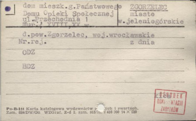 dom mieszkalny g. Państwowego Domu Opieki Społecznej, skan 1