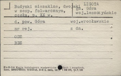 budynki mieszkalne, dwojaki w zespole folwarczym, skan 1