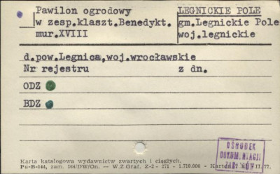 pawilon ogrodowy w zesp. klaszt. Benedykt., skan 1