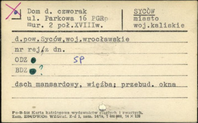 czworak, ob. budynek mieszkalny, skan 1