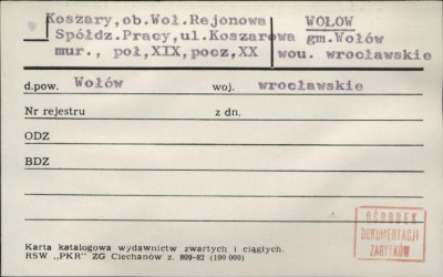 koszary, ob. Woł. rejonowa spółdz. pracy, skan 1