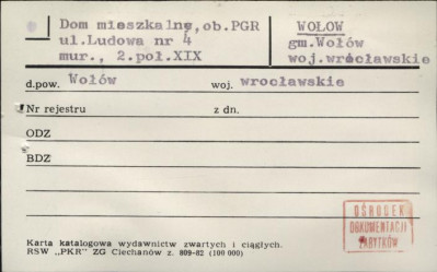 dom mieszkalny, ob. PGR, skan 1