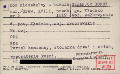 dom mieszkalny z kuźnią, skan 1