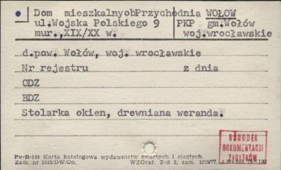 dom mieszkalny, ob. przychodnia, skan 1
