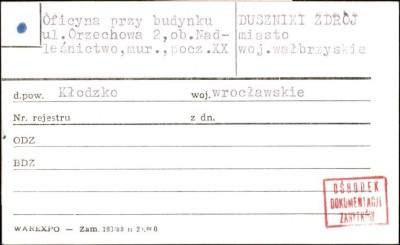 oficyna przy budynku, skan 1