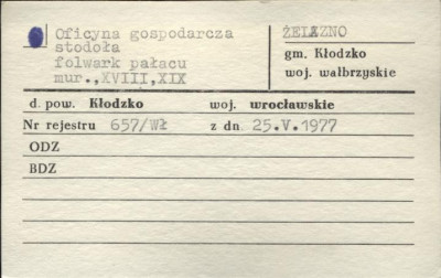 oficyna gospodarcza, stodoła - folwark pałacowy, skan 1