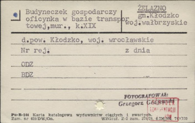 budyneczek gospodarczy, oficynka w bazie transportowej, skan 1