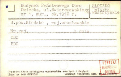 budynek Państwowego Domu Dziecka, skan 1