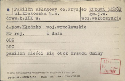 pawilon usługowy, ob. fryzjer, skan 1