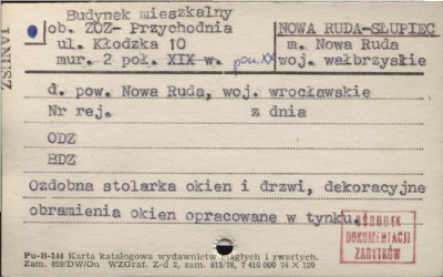 budynek mieszkalny, ob. zakład opieki zdrowotnej - Przychodnia, skan 1