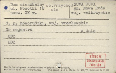 dom mieszkalny, ob. przychodnia, skan 1