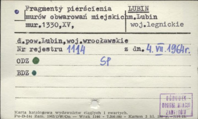 fragmenty pierścienia murów obwarowań miejskich, skan 1