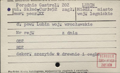 poradnia gastrol. zakład opieki zdrowotnej zagł. Miedz., skan 1